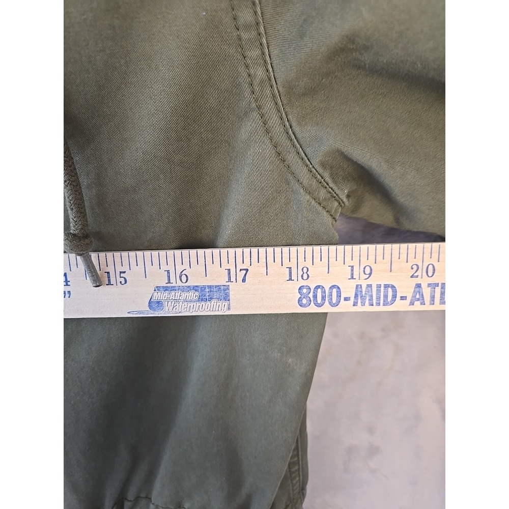 Aeropostale Fishtail Parka Jacket Hooded Army Coat Women's Size X-Small Green - Picture 6 of 13
